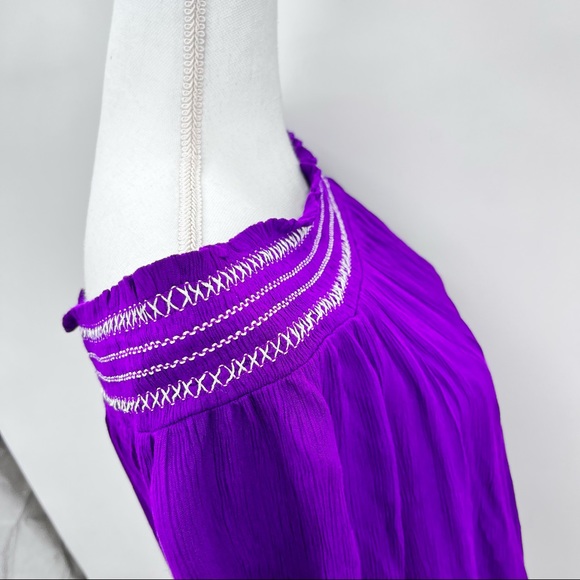 INC International Concepts Off Shoulder Womens Purple Top Rayon XL - Picture 6 of 11